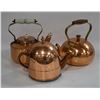 Image 1 : LOT OF VINTAGE COPPER KETTLES