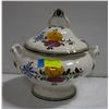 Image 1 : HAND PAINTED SOUP TUREEN. MADE IN PORTUGAL.