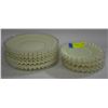 Image 1 : 13PC MILK GLASS PLATE SET