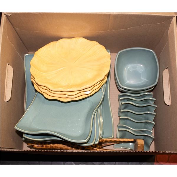 BOX OF PLATEWARE