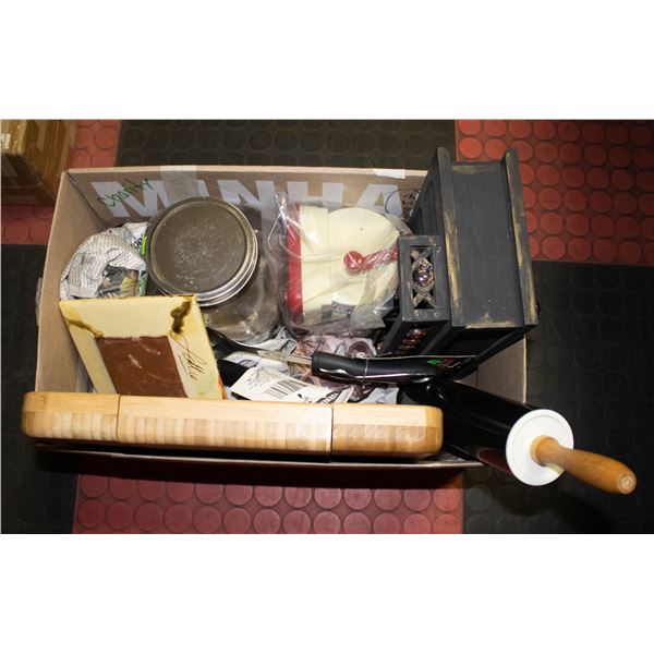 BOX OF KITCHENWARE AND MORE