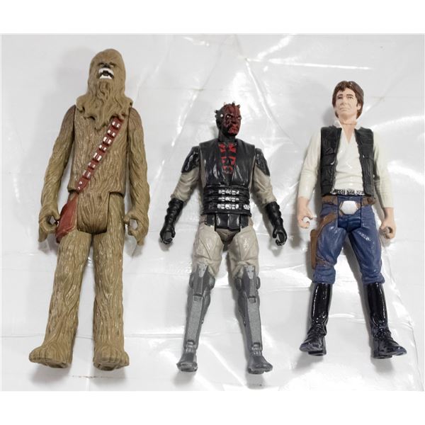 3 STARWARS FIGURES