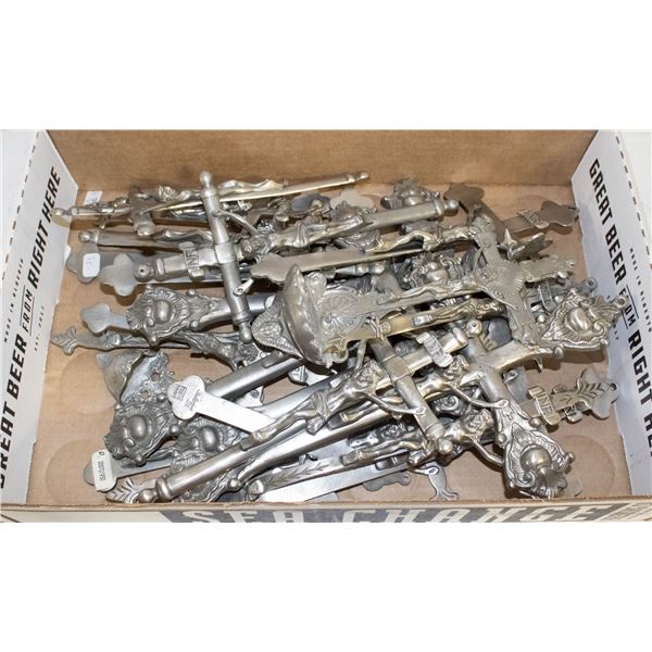 FLAT OF PEWTER CROSSES