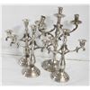 Image 1 : LOT OF PEWTER CANDELABRAS
