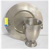 Image 1 : PEWTER CHALICE AND PLATE