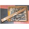 Image 1 : ANTIQUE TOOLS- BOX LOT ASSORTED