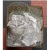 Image 1 : CRYSTAL/CUT GLASS BOX LOT OF 21 PIECES ASSORTED