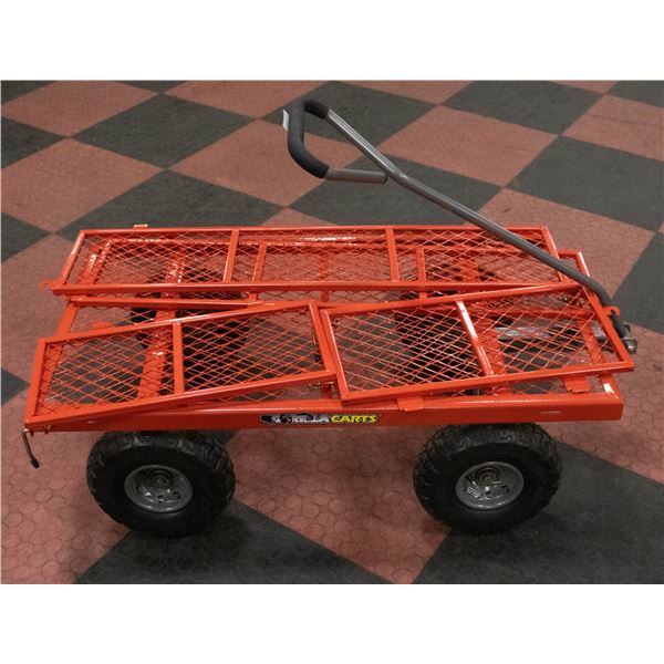 STEEL UTILITY CART WITH REMOVABLE SIDES