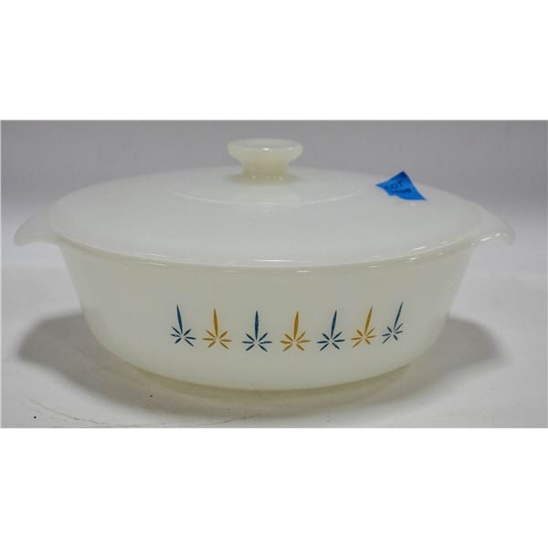 VINTAGE ANKOR HOCKING CASSOROLE DISH