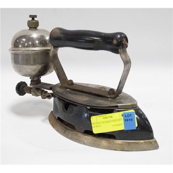 VINTAGE COLEMAN INSTANT LITE GAS IRON