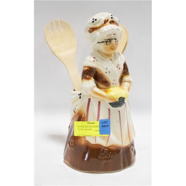 VINTAGE OLD MOTHER HUBBARD UTENSIL HOLDER