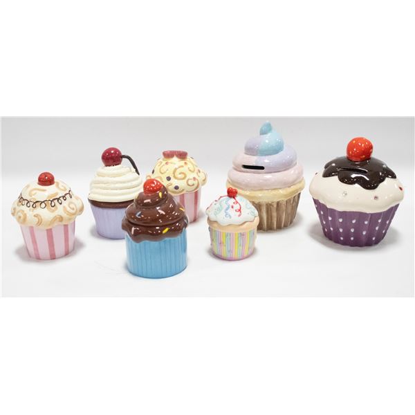 VARIOUS CERAMIC CUPCAKE
