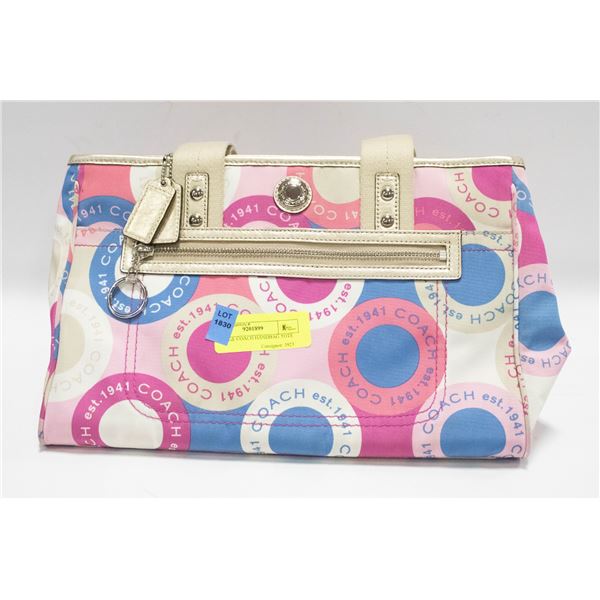 VINTAGE COACH HANDBAG TOTE