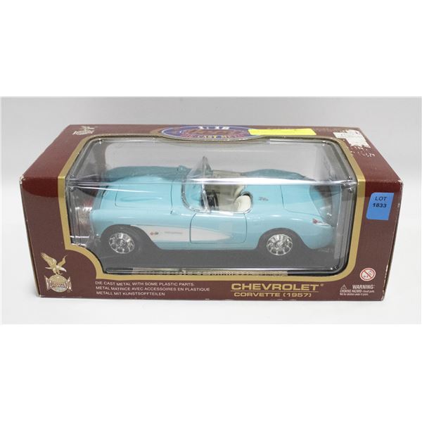 MODEL CAR - 1957 CHEVROLET CORVETTE DIE CAST METAL