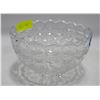 Image 1 : 24% LEAD CRYSTAL 8.5" TOP DIAMETER LAUSITZER BOWL