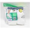 Image 1 : ANKLE SOCKS WHITE 12-16 SIZE 6-PACK
