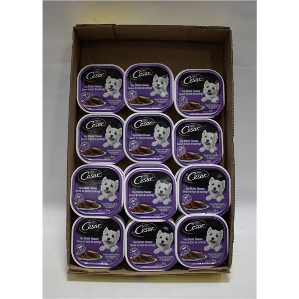 FLAT OF 18 CESAR DOG FOOD BB NOV 19/22