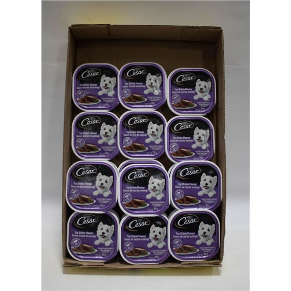 FLAT OF 18 CESAR DOG FOOD BB NOV 19/22