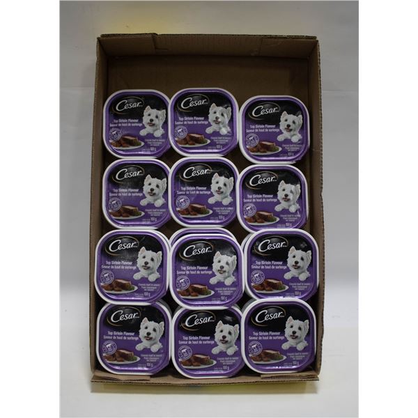FLAT OF 18 CESAR DOG FOOD BB NOV 19/22
