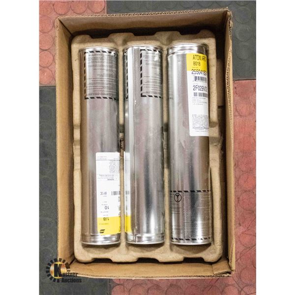 CASE OF ESAB 1/8" ATOM ARC 8018 WELDING RODS