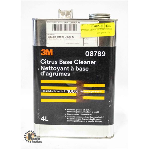 4L CAN OF CITRUS BASED CLEANER