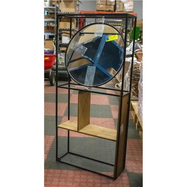 16X33 WALL MOUNT SHELVING UNIT WITH MIRROR