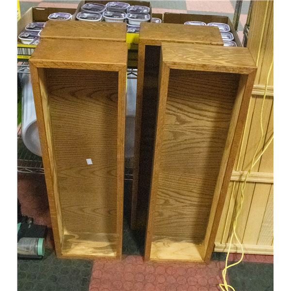 LOT OF 4 WOODEN PLANT BOXES
