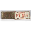 Image 1 : 1956 LICENSE PLATES- SET OF 2