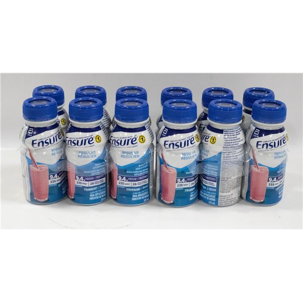 12 ENSURE STRAWBERRY ENERGY DRINKS