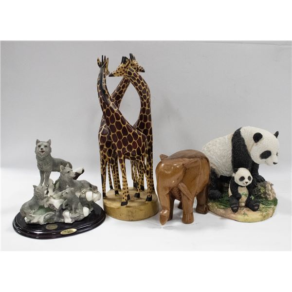 BOX OF ANIMAL ORNAMENTS - PANDA BEARS, THE CANADIA