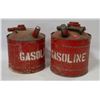 Image 1 : VINTAGE METAL GASOLINE CANS- LOT OF 2