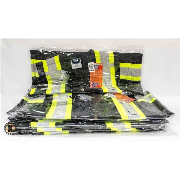 LOT OF 10 OPEN ROAD HI-VIS SURVEYOR VESTS SIZE 3XL