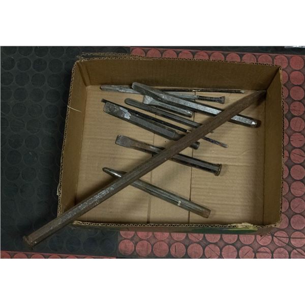 HAMMER CHISELS- ASSORTED LOT OF 10