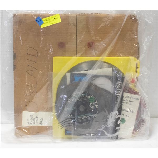 BAG OF 4 SAW BLADES: