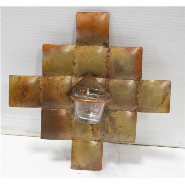 NEW METAL CANDLE SCONCE 2 PIECES