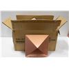 Image 1 : 19 6”X6” COPPER FENCE POST CAPS (3 PKG)