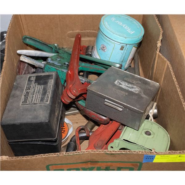 BOX LOT OF VINTAGE TOOLS