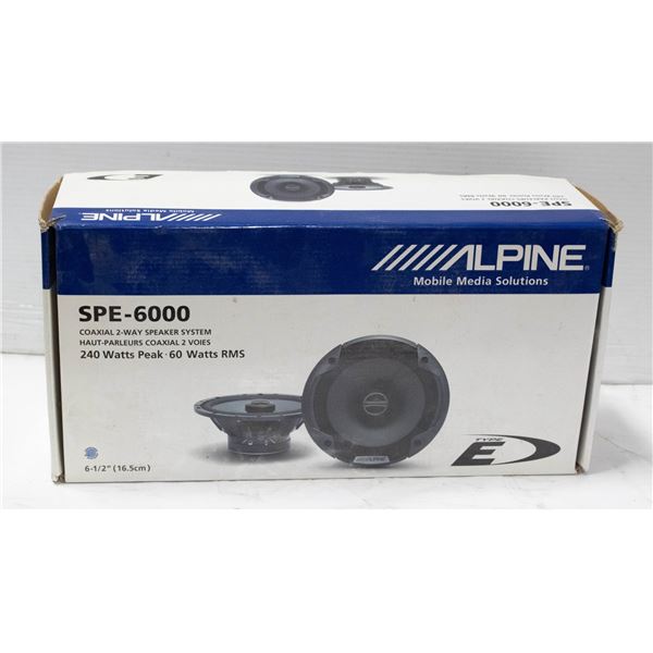ALPINE SPE-6000 SPEAKERS