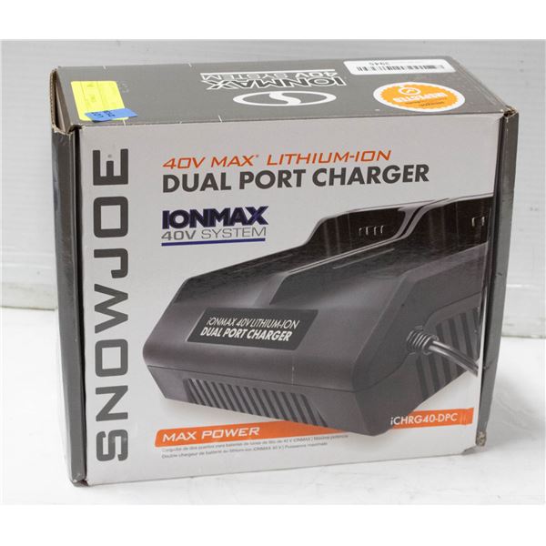 REPACKED SNOW JOE + SUN JOE ICHRG40-DPC