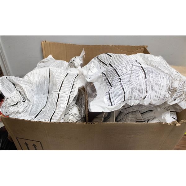 CASE OF WHITE HARD HATS