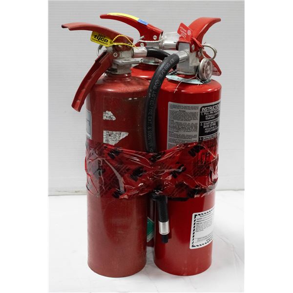 3 5LB FULLY CHARGED & CERTIFIED FIRE EXTINGUISHERS