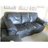 Image 2 : LEATHER TOP DARK BROWN SOFA