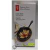 Image 1 : NEW 2PC CAST IRON SKILLET W/ WOOD TRIVET