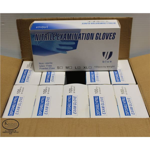 1000 NITRILE EXAMINATION GLOVES SIZE LARGE