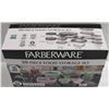 Image 2 : NEW FARBERWARE 30 PIECE FOOD STORAGE SET