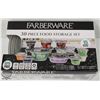 NEW FARBERWARE 30 PIECE FOOD STORAGE SET