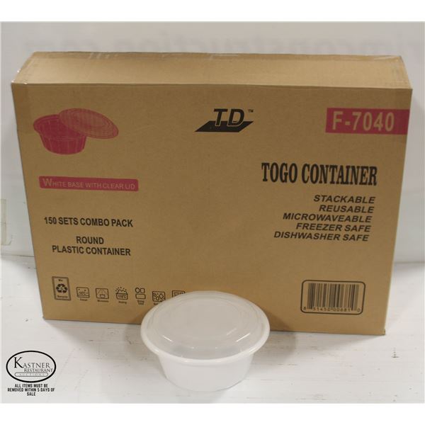 CASE OF F-7040 ROUND PLASTIC COMBO SETS BY TD