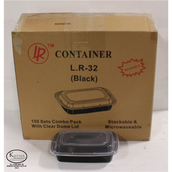 CASE OF LR-32 COMBO SETS OF PLASTIC FOOD CONTAINER