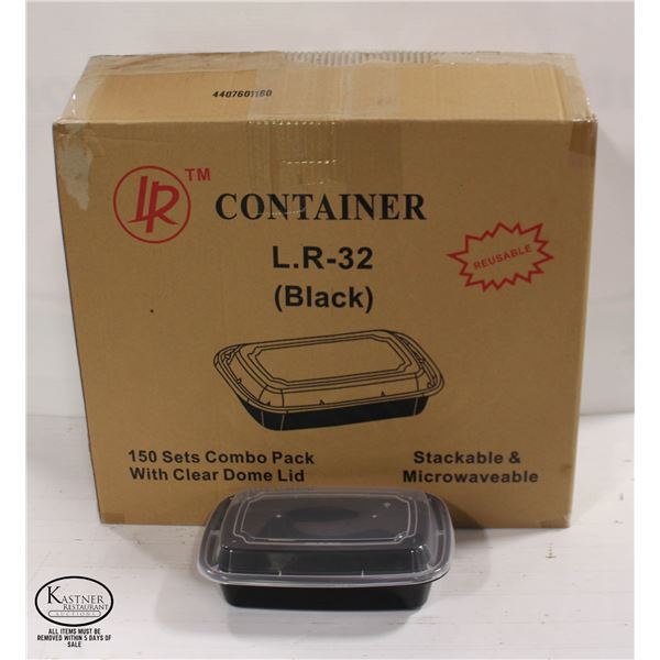 CASE OF LR-32 COMBO SETS OF PLASTIC FOOD CONTAINER