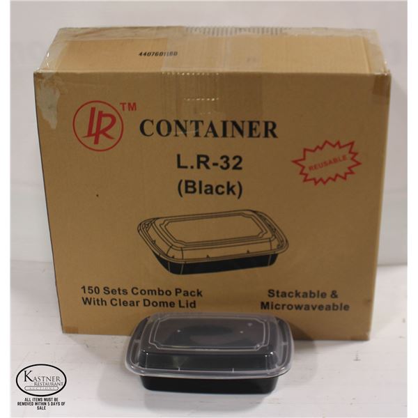 CASE OF LR-32 COMBO SETS OF PLASTIC FOOD CONTAINER